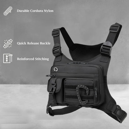 Tactical Chest Bag for Running Cycling EDC Men Women Outdoor Vest Rig