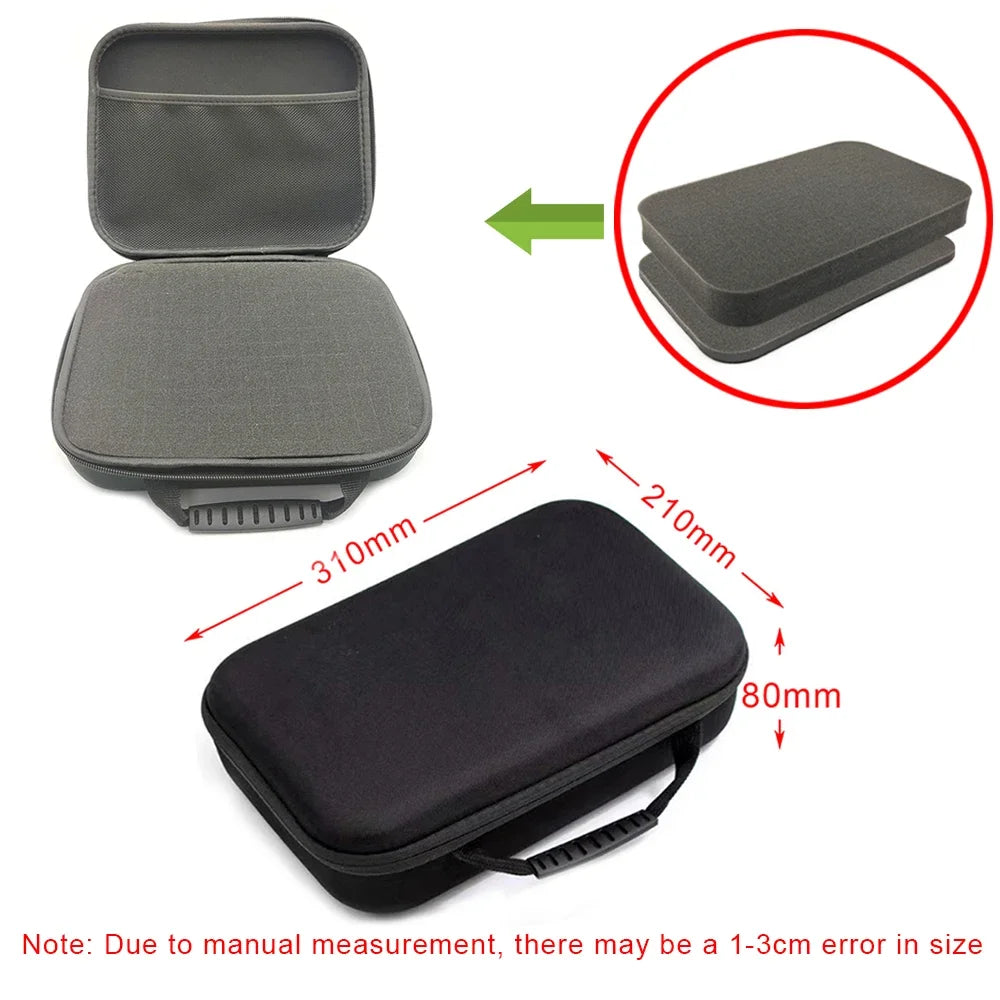 DIY Foam Hard Carry Case Storage Box Travel Zipper Bag Tool Accessories Camera