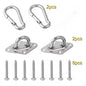 2 Set Heavy-Duty Ceiling Wall Mount Hooks Swing Chair Eye Plate Brackets