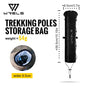 WRELS Lightweight External Hiking Pole Storage Bag Fish Bone Pocket Lightweight Opening Tightening Buggy Bag Trekking Poles Bag