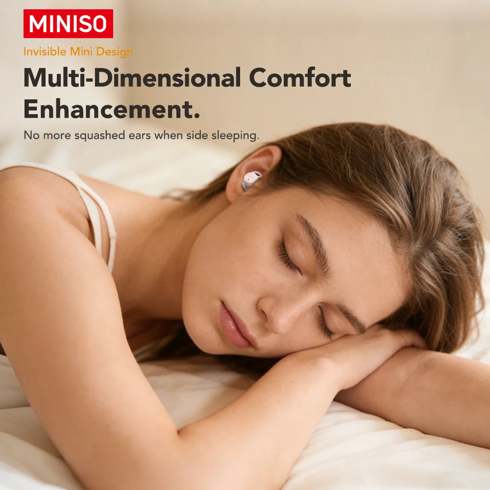 Miniso Ai Translator Bluetooth 6.0 TWS Earbuds Wireless Headphones