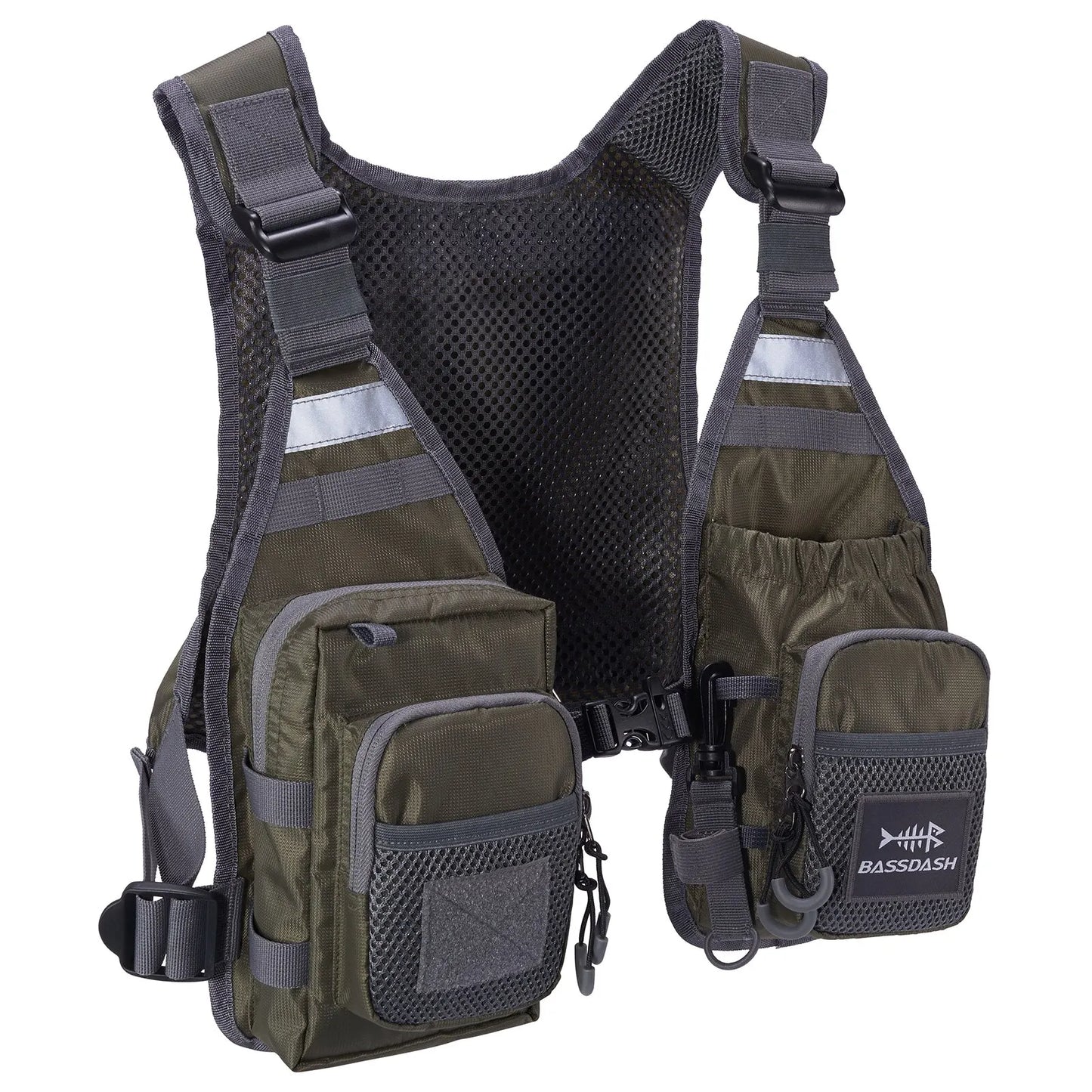 Fly Fishing Vest Bassdash FV08 Lightweight Chest Pack One Size Men Women