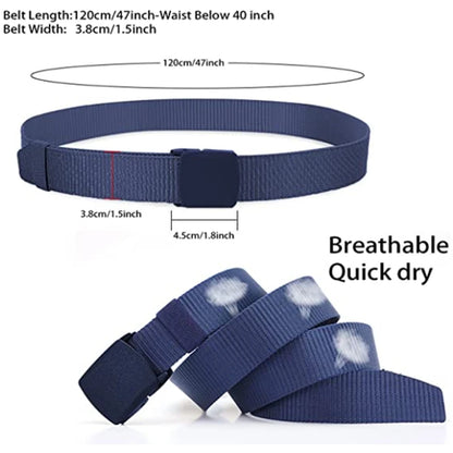 Nylon Adjustable Belt 120cm Tactical Outdoor Military Waist Plastic Buckle