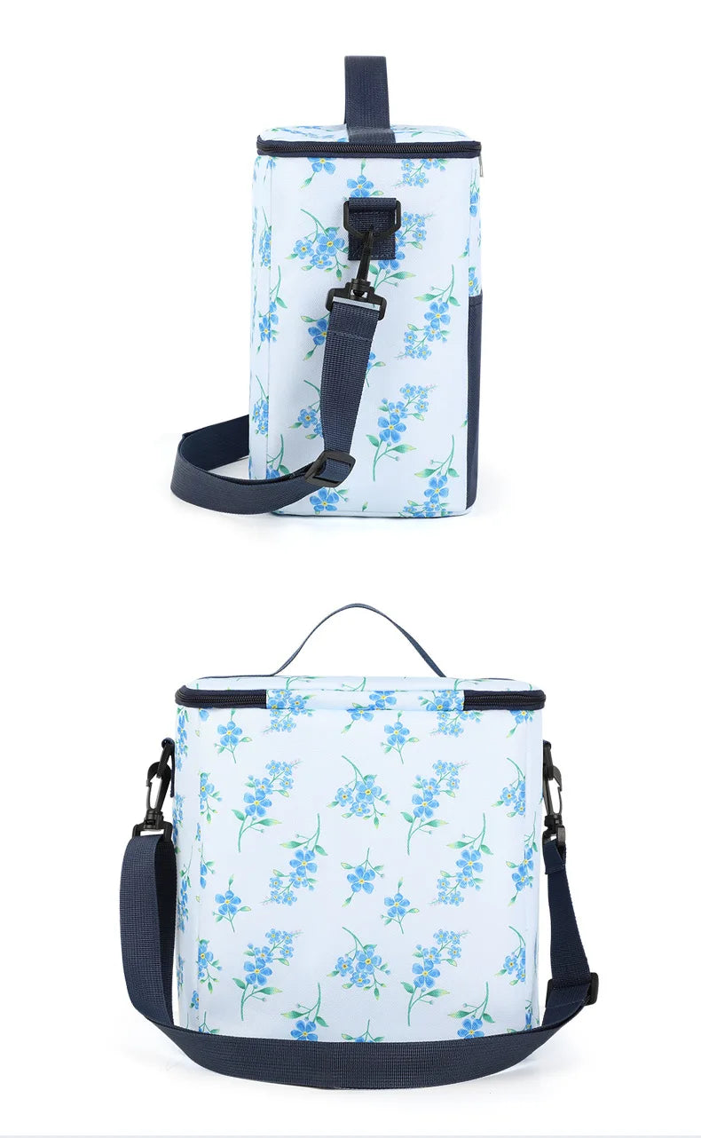 Aluminum Foil Insulated Lunch Bag Bento Pack for Meal and Ice Storage