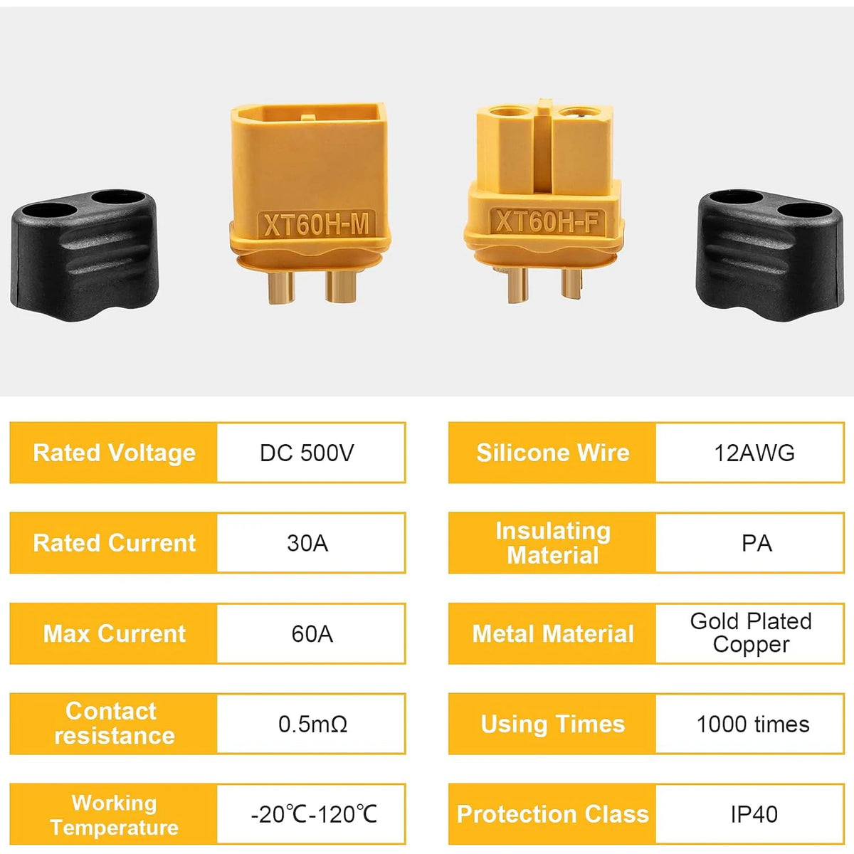 5/10 Pairs XT60H Connector Plug Male Female for RC Lipo Battery