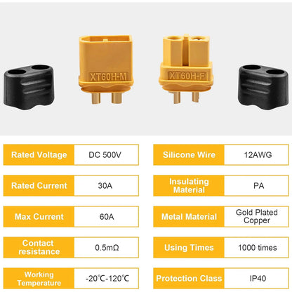 5/10 Pairs XT60H Connector Plug Male Female for RC Lipo Battery