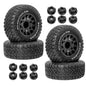 4Pcs 113mm RC Course Truck Tires Wheels 12mm Hex for Traxxas Slash