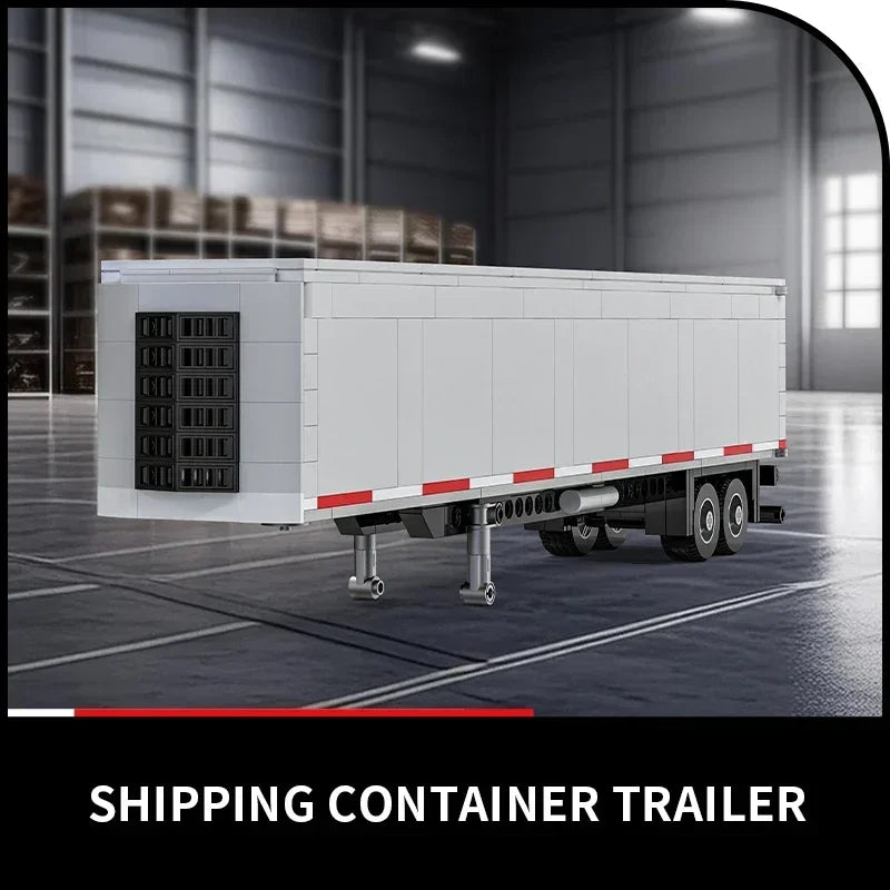 421PCS European Truck Head Building Blocks Connectable Container Trailer Model Bricks Educational DIY Toys For Children's Gifts-EXPROTAS