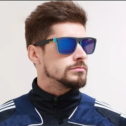 2PCS Polarized Square Sunglasses Anti-Glare UV400 for Travel & Fishing