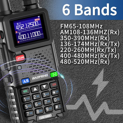 Baofeng UV 5RH 10W Walkie Talkie Long Range Air Band Ham Radio