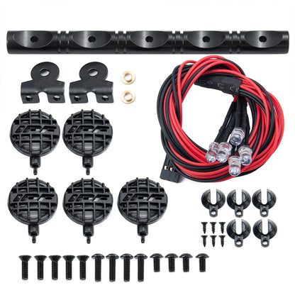 LED Roof Light Spotlight for 1/10 RC Crawler Axial SCX10 TRX4 D90 D110