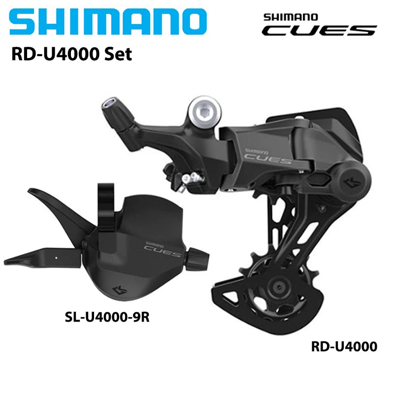 Shimano CUES U4000 9-Speed Shifter SL-U4000-9R + Rear Derailleur RD-U4000 Options