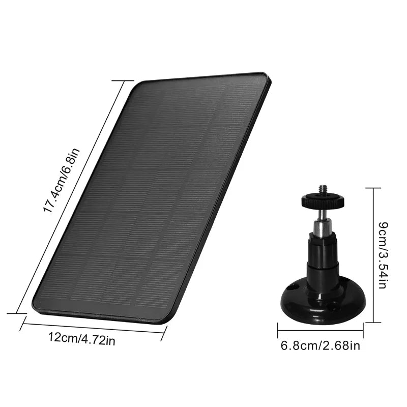 10W Solar Panel for Security Camera Type-C Outdoor Charger 5V