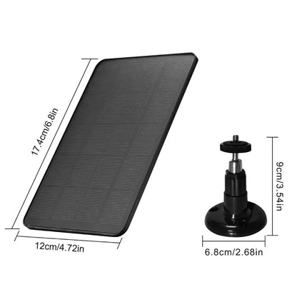 10W Solar Panel for Security Camera Type-C Outdoor Charger 5V