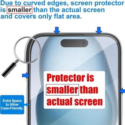 Tempered Glass Max Screen Protector for iPhone 18 17 16 15 14 13 Plus Mini