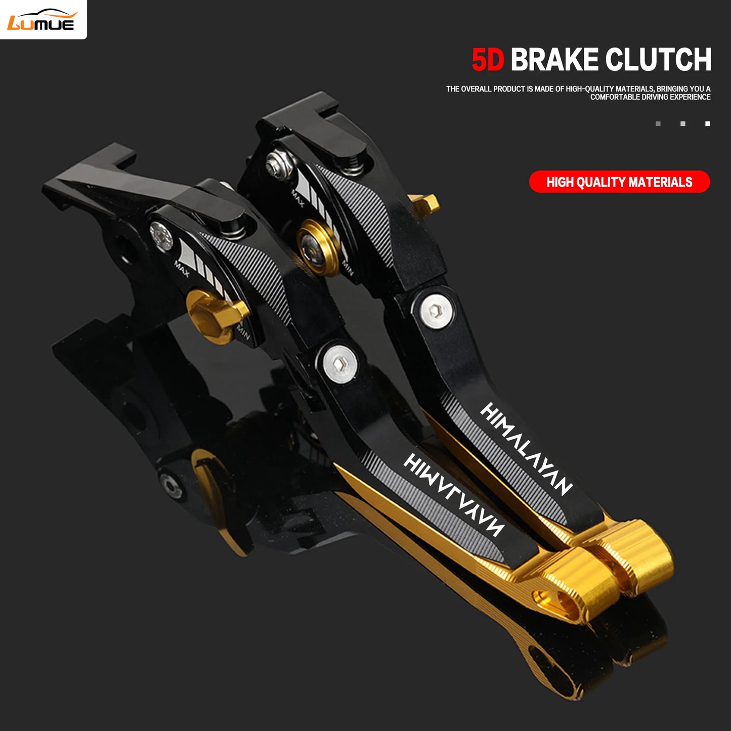 5D CNC Aluminum Foldable Motorcycle Brakes Levers Set for Himalayan 450 2023