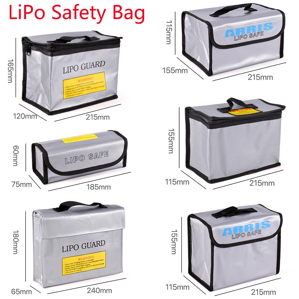 RC Lipo Bag Fireproof Explosion-Proof Safety Guard Portable 155mm Battery