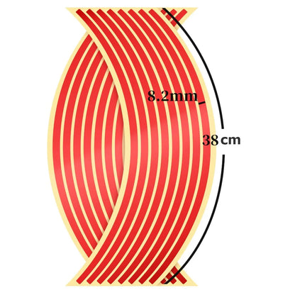 1set of 16pcs Wheel Sticker Reflective Rim Stripe Tape Bike Motorcycle Stickers For Honda For Kawasaki Z750 Z800 For YAMAHA MT07-EXPROTAS