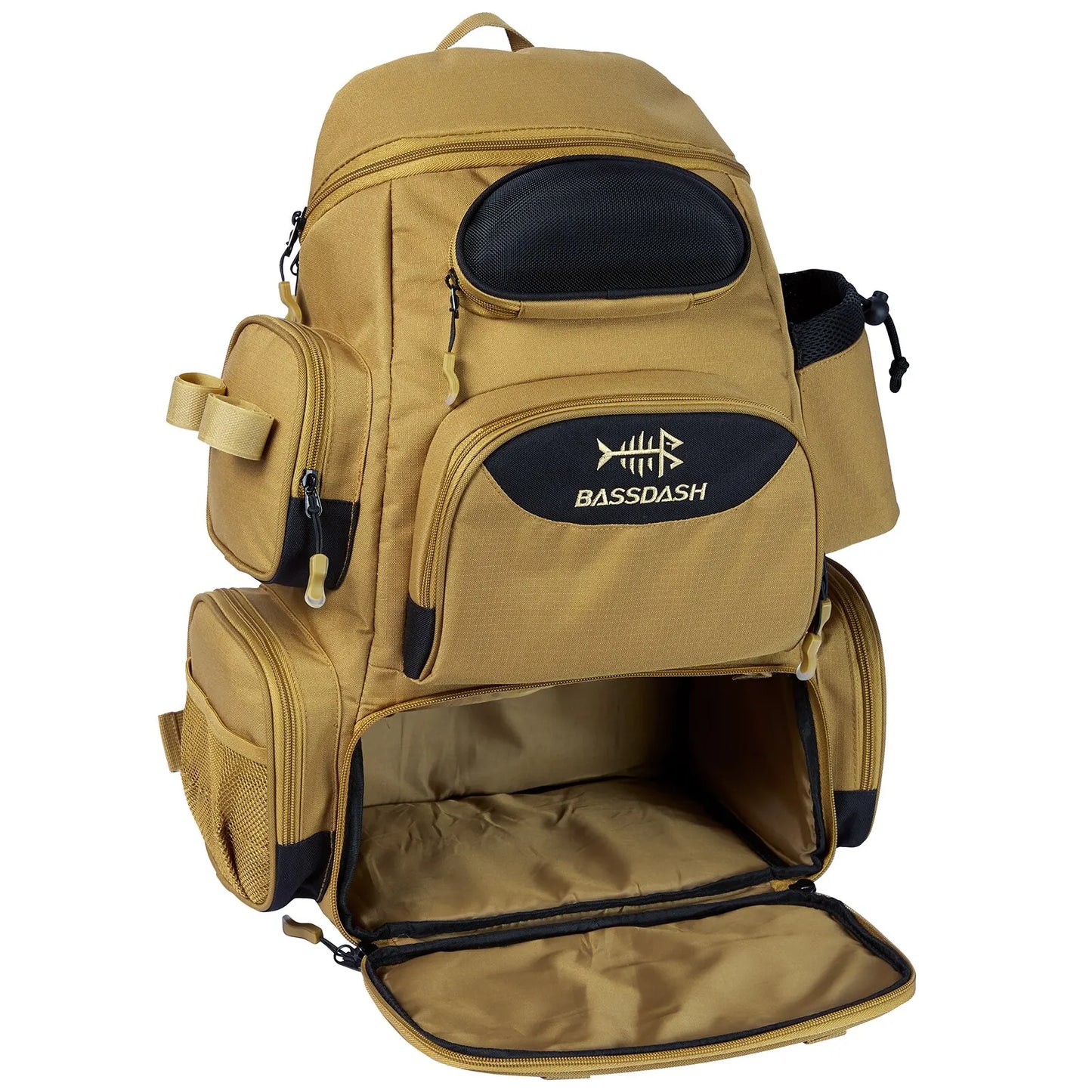 Bassdash Fishing Bag Tackle Backpack Lightweight Tactical Tackle Box Multifunctional-EXPROTAS