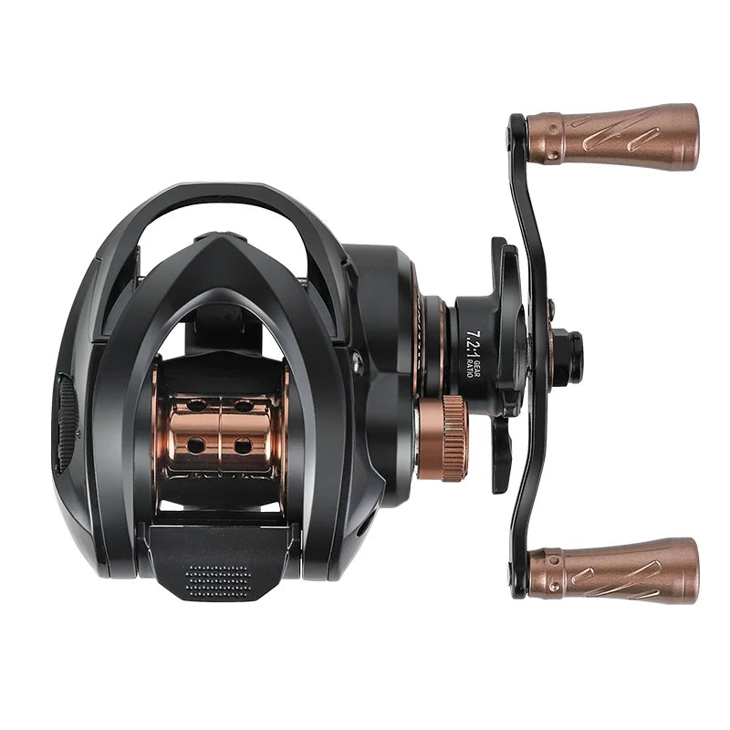 BILLINGS AX200 Ultralight Baitcasting Fishing Reel 7.2:1 Gear Ratio 6KG Drag