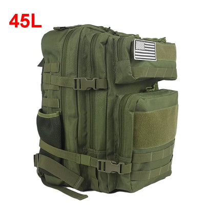 25L 45L Camping Hiking Backpack Tactical Bag Molle Patches Travel 900D Men Women Men Outdoor Ruckdack Shoulder Travel Gym Pack-EXPROTAS