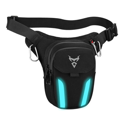 LED Red Light Motorcycle Leg Bag Thigh Belt Hip Bum Waterproof Ride Cycling Biker Waist Bag Fanny Pack Moto Travel Hiking Pocket-EXPROTAS