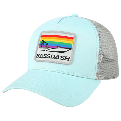 Adjustable Fishing Trucker Cap BASSDASH Mesh Back Embroidered Patch Hat