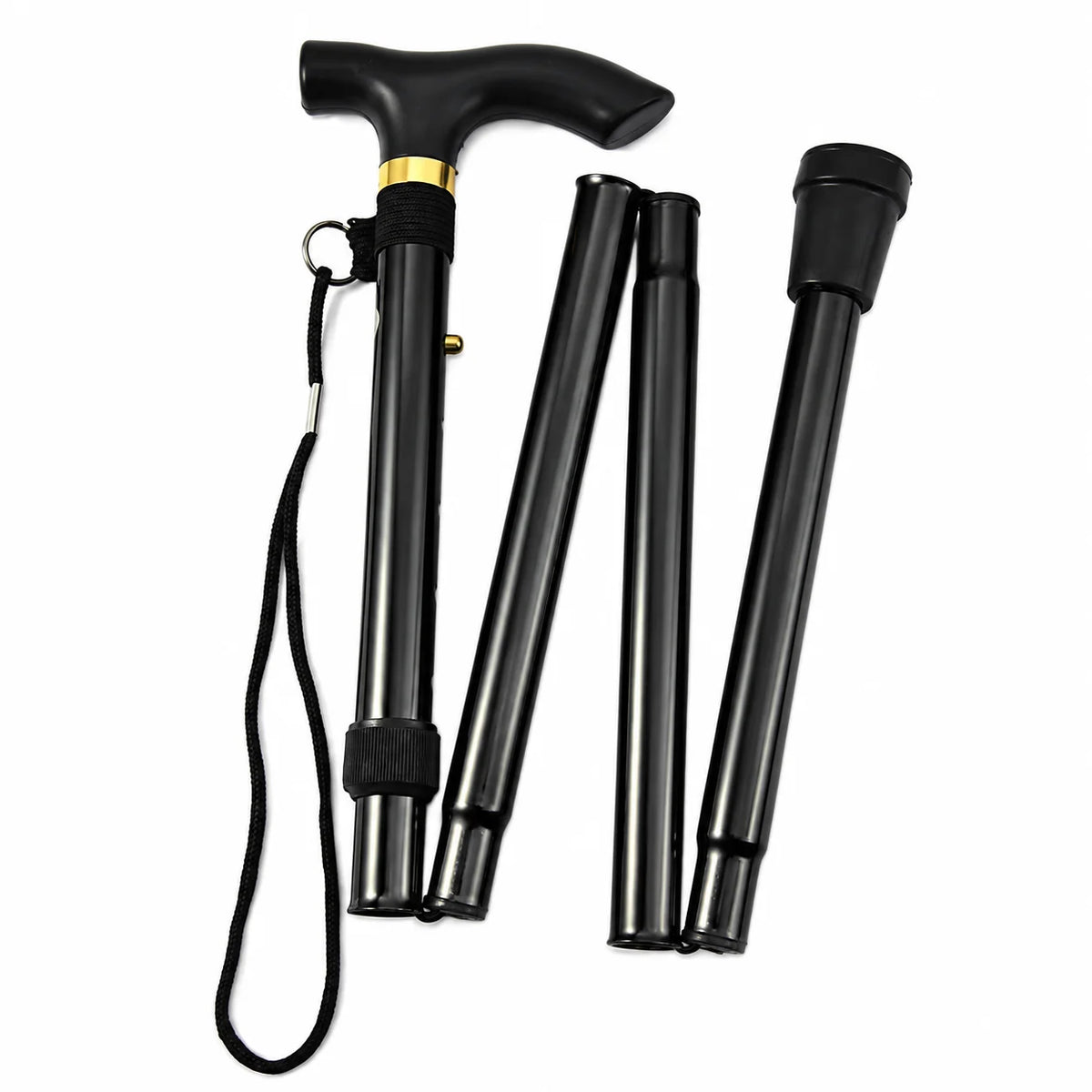 Trekking Pole Lightweight Telescopic Folding Walking Stick for Hiking