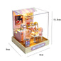 DIY Wooden Dollhouse Christmas Lodge Miniatures with LED Lights Assembly Model Gift - EXPROTAS