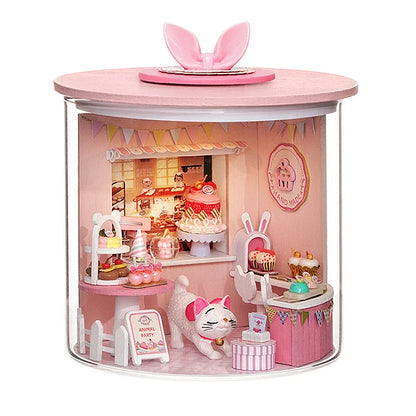 Wooden Mini DIY Dollhouse Kit with Furniture 3D Room Model Puzzle Decor Gift - EXPROTAS