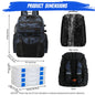 Fishing Tackle Bag 45L Backpack with Cooler & Rod Holders Waterproof Gear