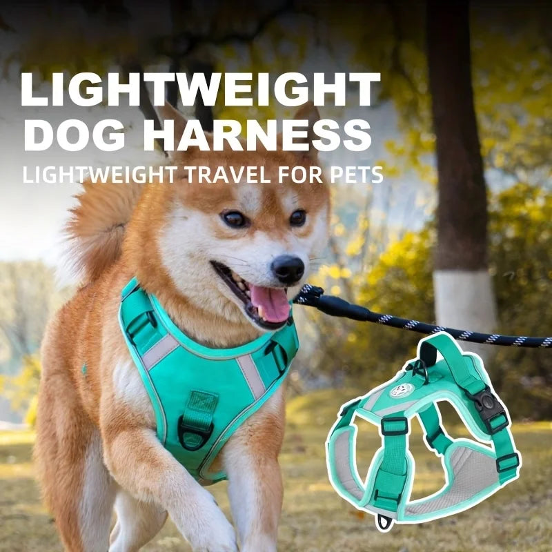 Reflective Dog Harness Adjustable Vest with Handle for Small to Large Dogs