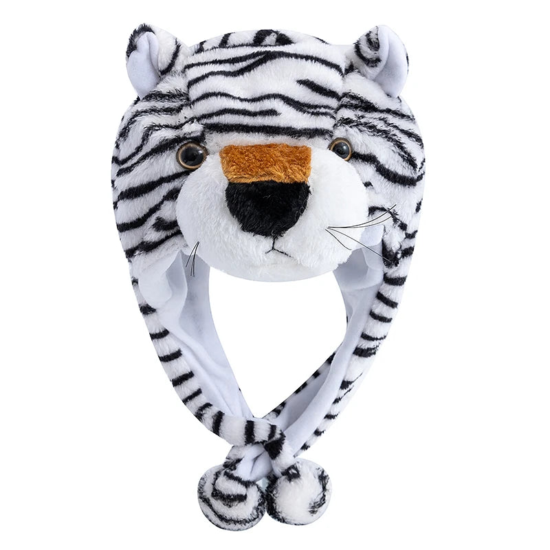 Unisex Funny Bulls Head 3D Animal Decorative Hat Winter Cap for Adults