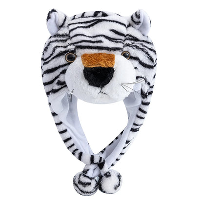 Unisex Funny Bulls Head 3D Animal Decorative Hat Winter Cap for Adults