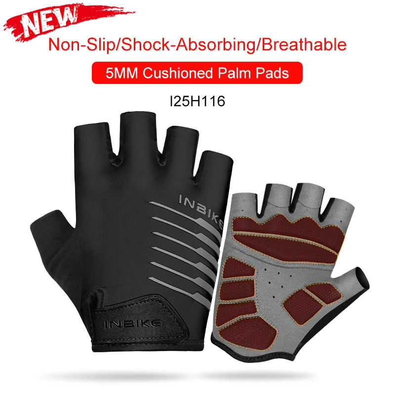 Half Finger Cycling Gloves Shockproof Gel Pad for MTB Gym Fitness