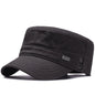 Baseball Cap Men Flat Cotton Sun Hat Casual Peaked Outdoor Brim