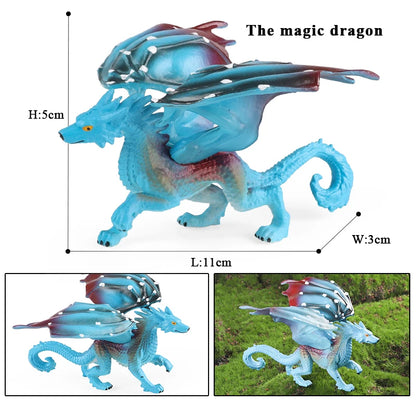 Oenux Fantasy Creature PVC Figure Dragon Phoenix Dinosaur Animal Model - EXPROTAS