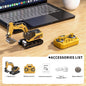 Bluetooth Remote Control Car 1:64 Mini Crane Forklift Alloy Toy