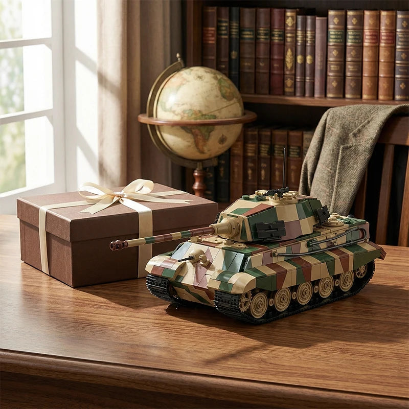 1780Pcs Building Block Tank Model Toy - King Tiger Heavy Brick Set