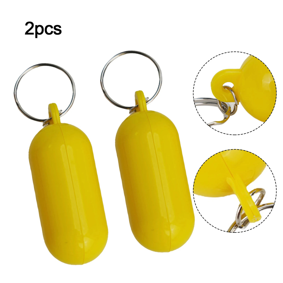 2pcs Key Ring Chain Floating Buoyant Boat Marine Keyring Accessory