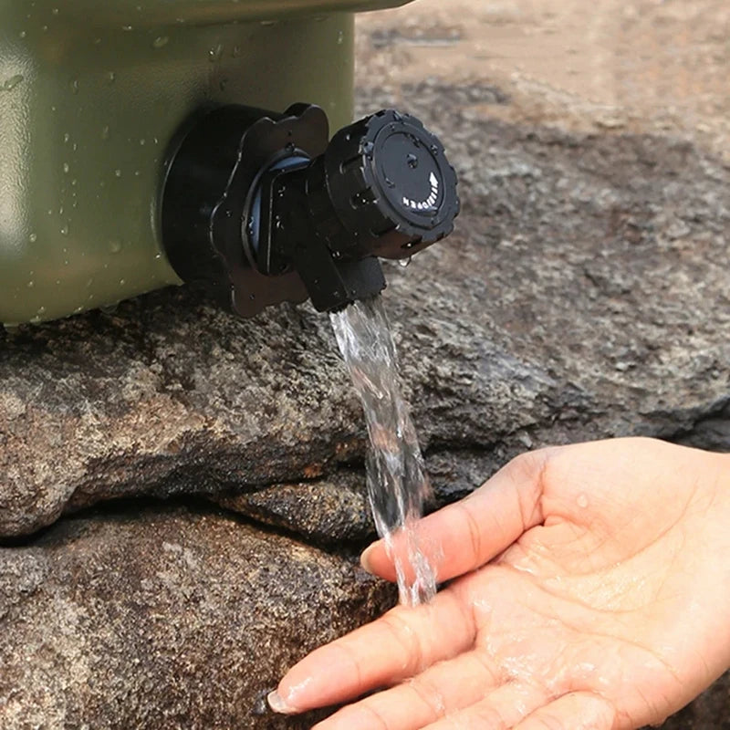 11L Portable Water Container w/ Faucet Leakproof Canister for Camping Travel