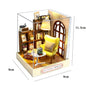 DIY Miniature Dollhouse 3D Puzzle Kit with Furniture & LED Lights Room Decor Gift - EXPROTAS