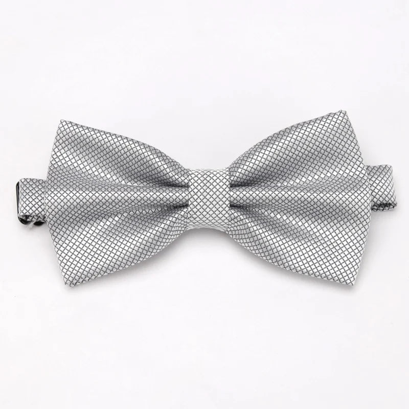 Bow Tie Solid Color Adjustable Wedding Party Ties for Men Women
