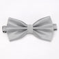 Bow Tie Solid Color Adjustable Wedding Party Ties for Men Women