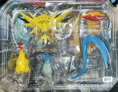 Pokémon Articuno Moltres Zapdos Legendary Birds Scale World Figure Set