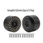 Brass Wheel Hex Hub Adapter for 1.9/2.2 Beadlock RC Crawler Axial SCX10 TRX4 TRX6 - EXPROTAS