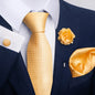Men's Pocket Square Cufflink Tie Set Wedding Accessories by EXPROTAS