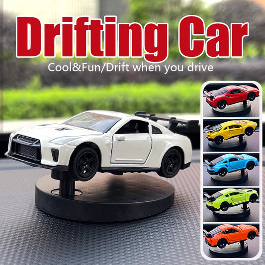 Drift Car Dashboard Model Swing Turning Sports Auto Ornament 50g