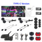 XiNOWY V6 PRO Motorcycle Bluetooth Intercom Helmet Headset 800m Waterproof 6 Riders Music