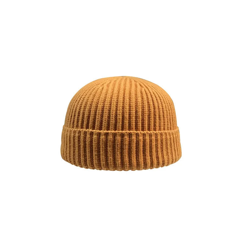 Winter Wool Knitted Beanie Hat Men Women Warm Cap Unisex Skull Cap